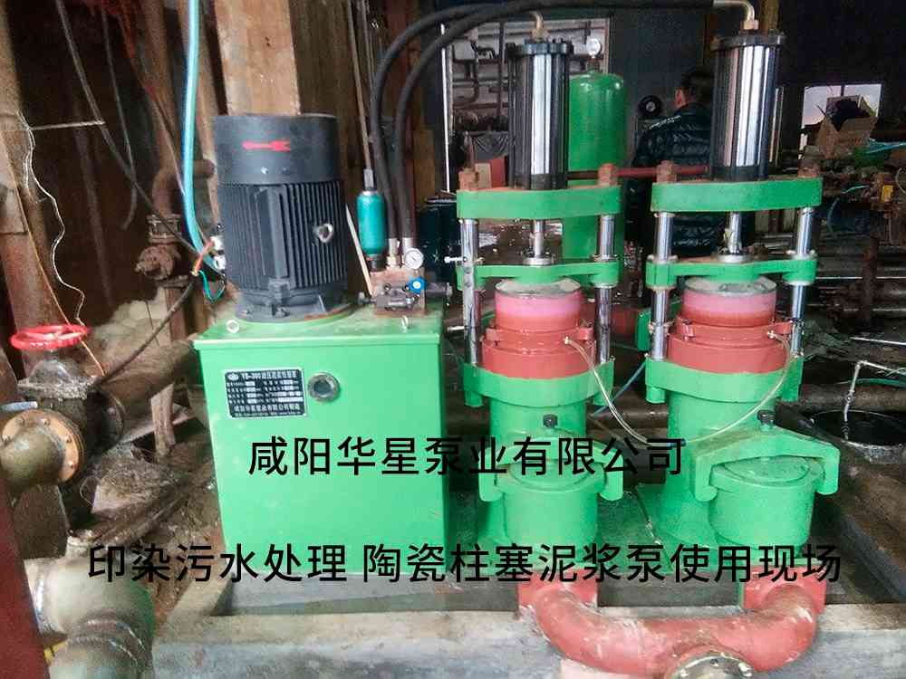 印染污水處理廠使用YBH300-40節(jié)能柱塞泥漿泵客戶(hù)案例